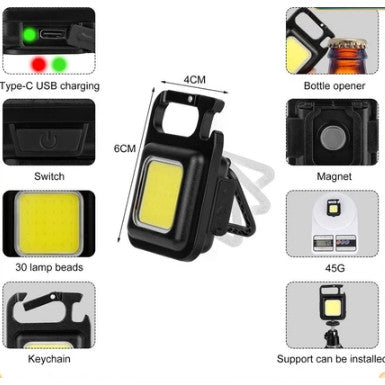 Chic LUMEN MINI | 极简微光：COB 多功能钥匙扣手电筒 Mini COB Keychain Light · Essential Everyday Carry