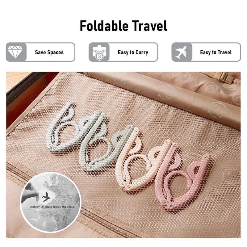 Aesthetic & Functional [TRAVEL CHIC] 行走的衣橱 | 折叠式省空间衣架：出差旅行，精致如初 Multi-Functional Folding Hanger | Lightweight & Durable Design