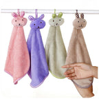 BUNNY CARE | 萌兔挂式擦手巾：加厚超吸水、速干不掉毛 | 厨卫通用 Premium Bunny Hanging Towel | High-Absorbency & Lint-Free Design