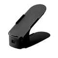 ADJUSTABLE SLOTS | 可调节分层鞋架：一站式鞋柜收纳方案 (1pcs) Non-Slip Space Saving Shoe Holder | Versatile Closet Organizer