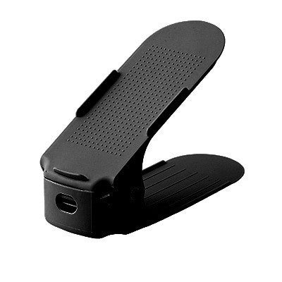 ADJUSTABLE SLOTS | 可调节分层鞋架：一站式鞋柜收纳方案 (1pcs) Non-Slip Space Saving Shoe Holder | Versatile Closet Organizer